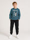 Kids Sweatpants Set With Top Green
