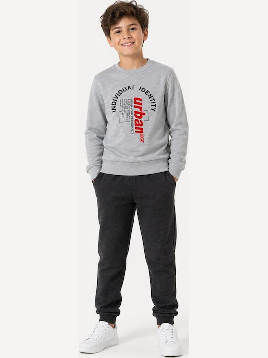 Kids Sweatpants Set With Top Grey