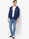 Herren Sweatshirt mit Kapuze Blau