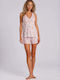 Pink Label Summer Cotton Babydoll Blossom Stripe