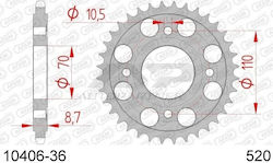 AFAM Γρανάζι Πίσω για Honda CB 400 AFAM Γρανάζι Πίσω για Honda CB 400