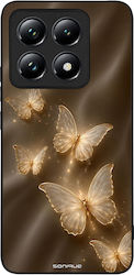 Sonique Diva Series Case Xiaomi Xiaomi 14t Gold Butterflies