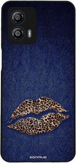 Sonique Diva Series Handyhülle Motorola Moto G53 5G Denim Leopard