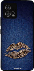 Θήκη Sonique Diva Series Motorola Moto G72 Denim Leopard