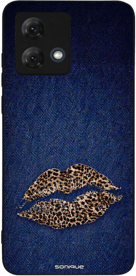 Sonique Diva Series Case Motorola Moto G84 5g Denim Leopard