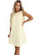 Sommer Midi Hemdkleid Butter Gelb
