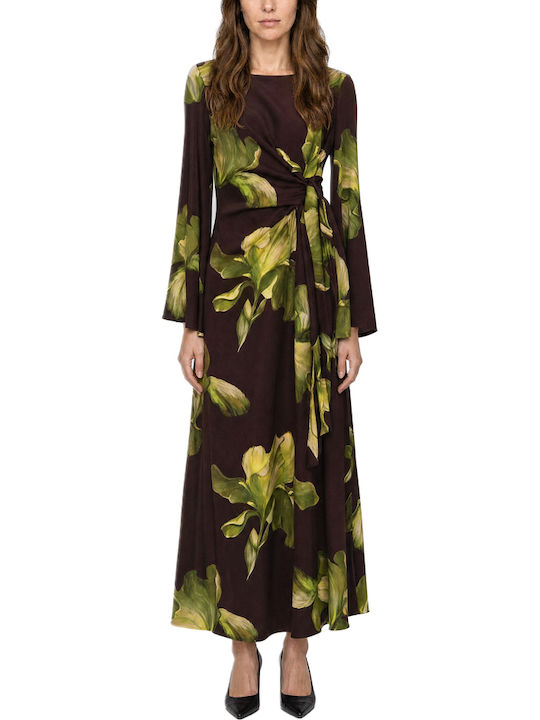 Moutaki Dress All Day Burgundy-Green Moutaki Dress All Day Burgundy-Green
