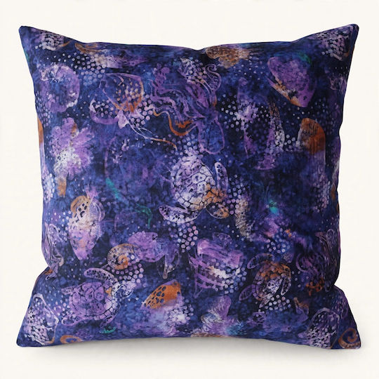 Калъф за възглавница Purple Turtle 45x45см