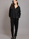 Women's Fabric Trousers Black