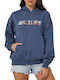 Women's Sweatshirt Hooded Vintage Indigo