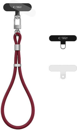 Tech-Protect C11S Rope Handgelenkriemen Für Handydekoration Burgundisch