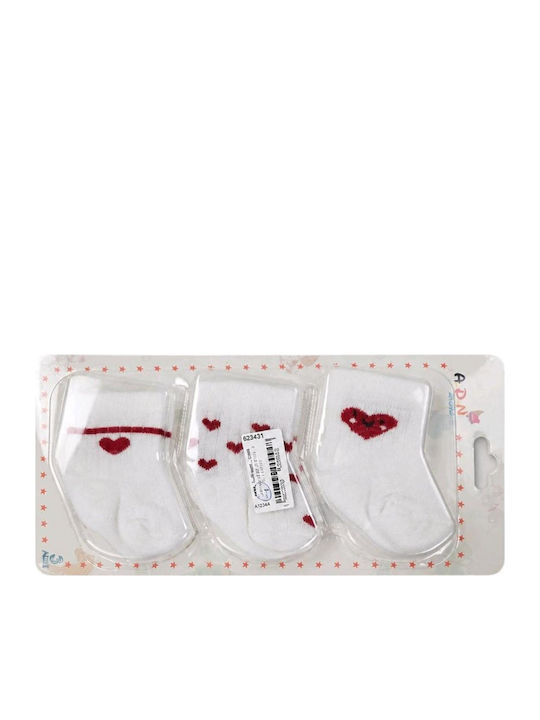 Findik Bebe Findik Bebe Kindersocken Weiß 3er-Pack