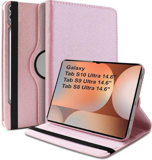 Флип капак Въртящ се Розово злато (Samsung Galaxy Tab S11 Ultra)