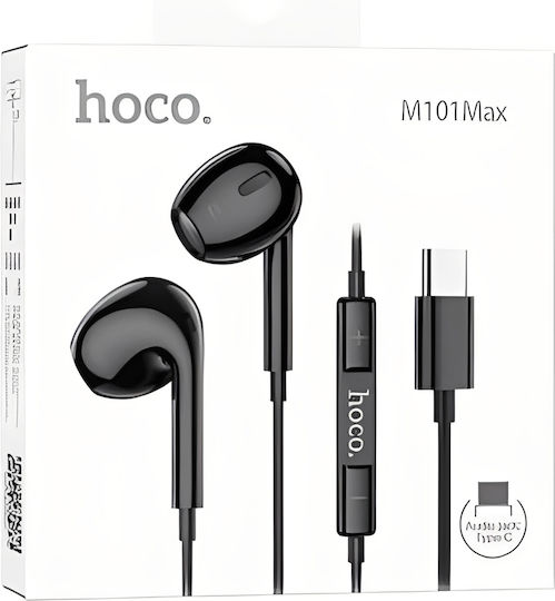 Hoco 112501 Слушалки Handsfree с USB-C конектор Черни