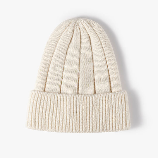 Beanie Unisex Strickmütze in Beige Farbe
