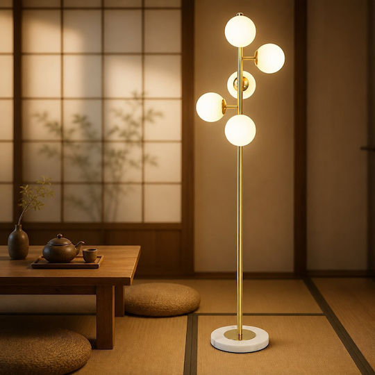 Floor Lamp H150cm Gold