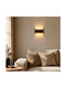 Corp de iluminat de perete modern cu LED integrat și lumină alb cald negru 10x18x18cm