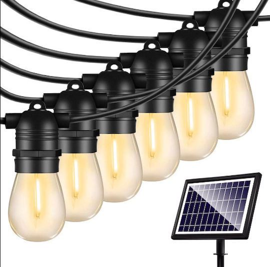 Rixme Hanging Solar Garland Light with Photocell