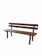 Outdoor-Sofa & Bank Metallisch Schwarz 180x60x85cm