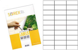 Sorex Etichete Autoadezive A4 Rectangulare 100 70x29.7mm Sorex Etichete Autoadezive A4 Rectangulare 100 70x29.7mm