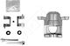 Rear Brake Caliper Nissan Juke 10 Left