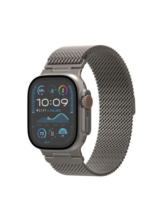 Decoded Milan Traction Curea Oțel Inoxidabil Apple Watch Ultra Series 1 2 3 49mm Series 1–11 Se 1-3 Titanium Gri De-d25aws49tcs1tm Decoded Milan Traction Curea Oțel Inoxidabil Apple Watch Ultra Series 1 2 3 49mm Series 1–11 Se 1-3 Titanium Gri De-d25aws49tcs1tm