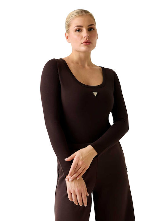 Guess Athleisure W Colette Ls Bodysuit V4yp07j1...