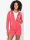 Sweatshirt French Terry mit Kapuze Rosa