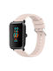 Amazfit Bip 1s Curea cu textură în dungi 20mm din silicon Roz