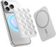 Elago Phone Mount Cell Phone Smartphones Magsafe & Silicone Suction Cup White Emssuction-wh
