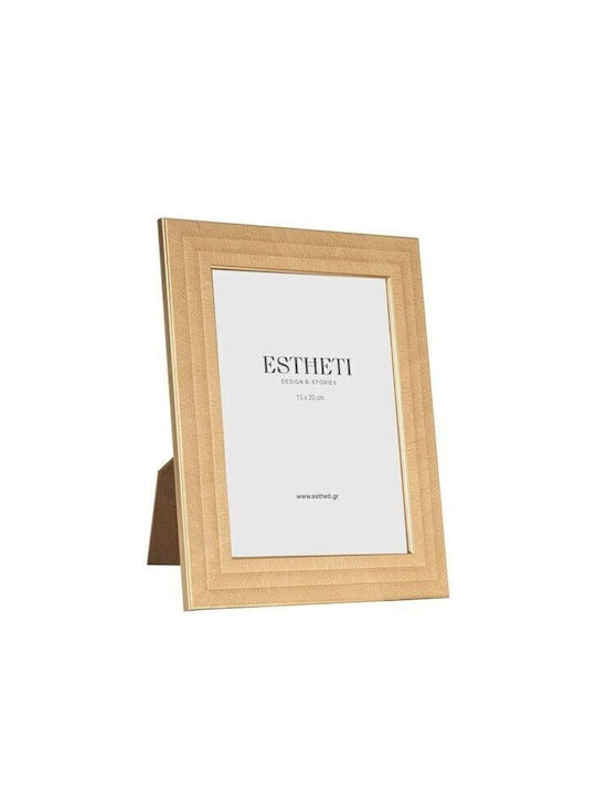 Plastic Photo Frame With Beige Frame