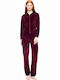 Velvet Tracksuit Set Pink