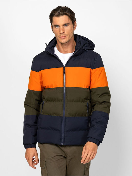 Geacă Puffer impermeabilă Orange