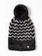 Beanie Căciulă Tricotată Pentru Femei Neagră