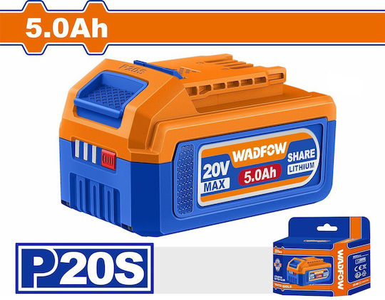 Wadfow Lithium Werkzeugbatterie 20V mit Batteriekapazität 5Ah