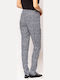 Pantaloni Dama Tesatura Gri