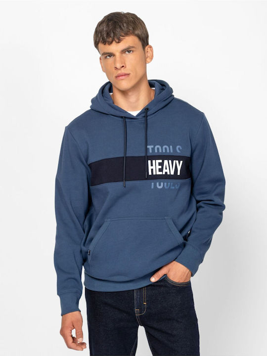 Herren Sweatshirt mit Kapuze Dunkelblau