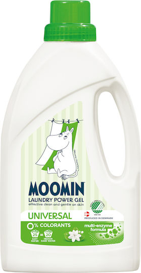 Moomin Liquid Detergent for Whites, Delicates & Woolens Clothes 900ml (25 Measures)