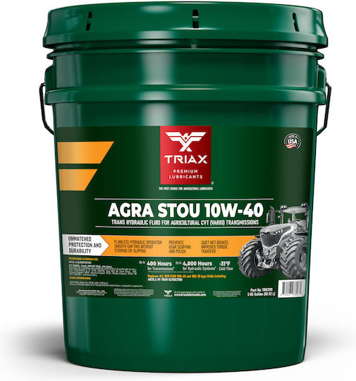 Ulei Transmisii Vario CVT și Hidraulic Triax Agra Stou 10W-40 18,92 L
