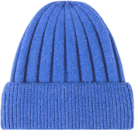 Beanie Unisex Fleece Strickmütze in Blau Farbe