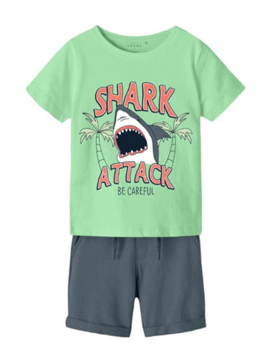 Name It Kids Set with Pants Summer 2 Pieces Grey
