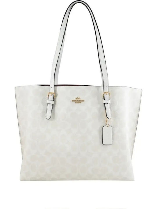 Coach Комплект Текстилна Дамска Тоут Чанта Бяла