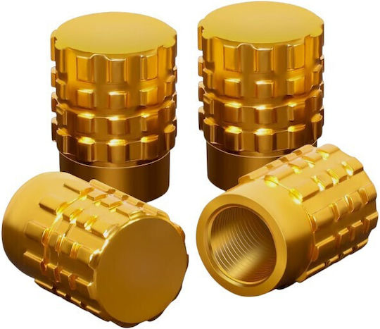 Car Tire Valve Cap R-z17114-4u 140531 Gold