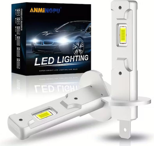 H1 Led Φωτα Led Canbus 2τεμ 80w 18000 Lm 6500k