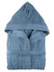 Rythmos Μπουρνούζι με Κουκούλα Denim