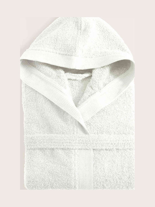 Rythmos Μπουρνούζι με Κουκούλα White Rythmos Μπουρνούζι με Κουκούλα White