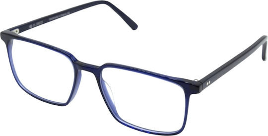El Greco 9299 C2 Men's Acetate Prescription Eyeglass Frames Blue