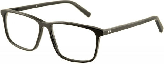El Greco 9342 C1 Men's Acetate Square Prescription Eyeglass Frames Black
