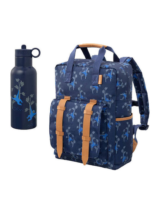 Fresk Monkey School Set + Thermos Bottle 500ml