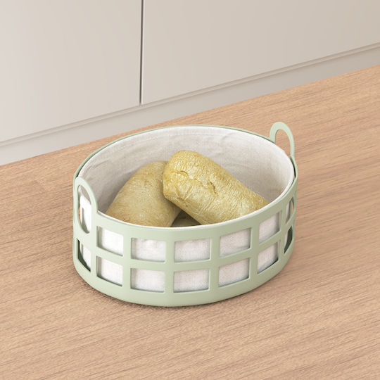 5Five Пластмасова кошница за хляб Poly Зелен 24x19x11cm
